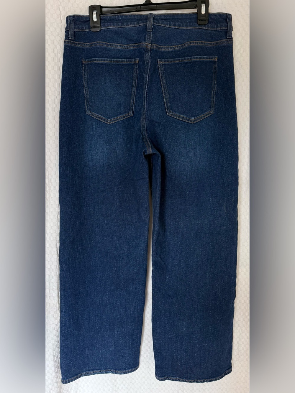 Quince Bella Stretch Relaxed Straight Jeans Stormy Blue 32 High Rise - Picture 5 of 8